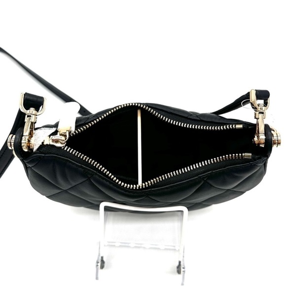 Kate Spade Carey Zip Top Crossbody Bag Black/Gold - Picture 14 of 15